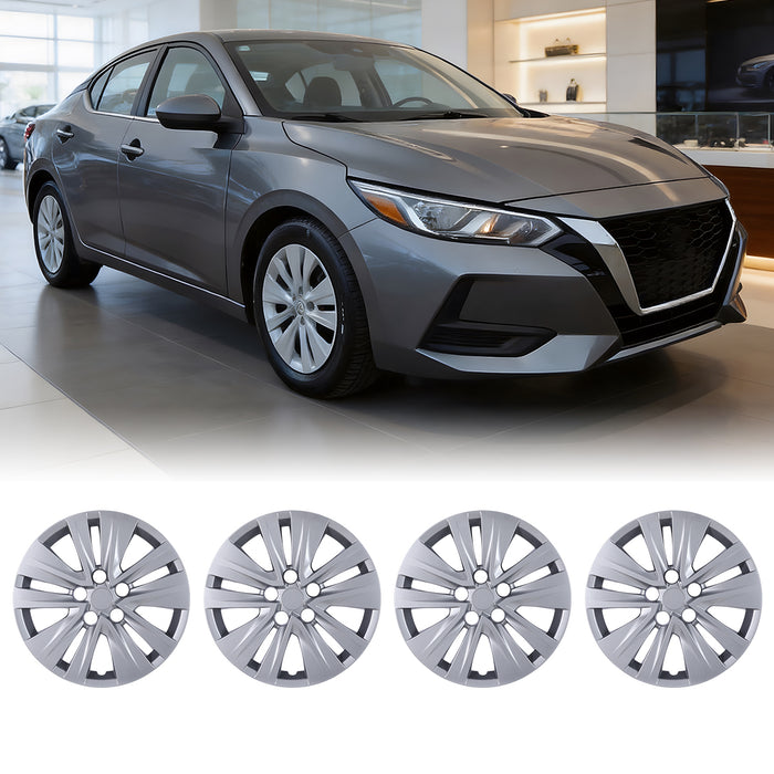 WOLFSTORM 4-Pack 16 Inch Wheel Rim Cover Hubcaps for 2020-2026 NISSAN SENTRA
