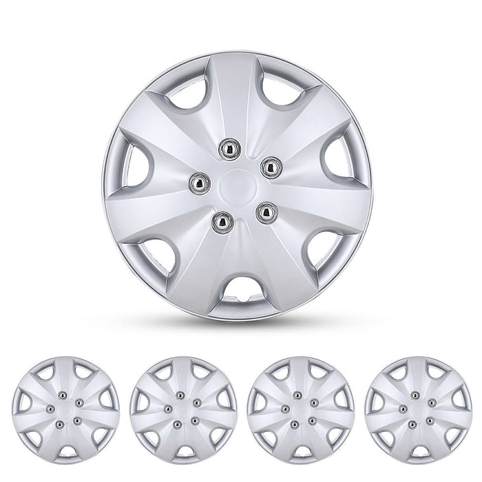 WOLFSTORM 4-Pack 14 Inch Universal Wheel Rim Cover Hubcaps