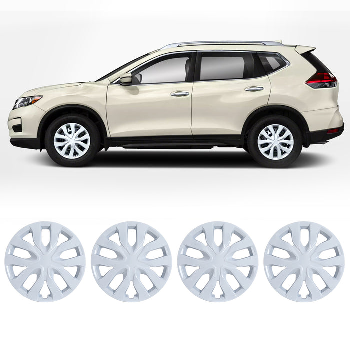 WOLFSTORM 4-Pack 17 Inch Wheel Rim Cover Hubcaps for 2014-2020 NISSAN ROGUE