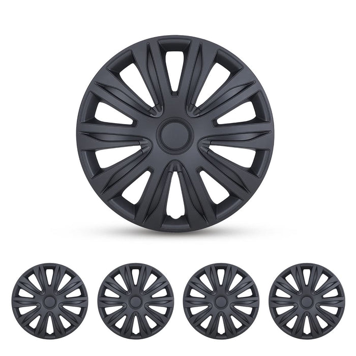 WOLFSTORM 4-Pack 14 Inch Universal Hubcaps for Steel Wheel Rims Cover