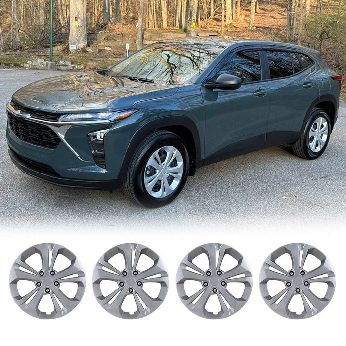 WOLFSTORM 4-Pack 17 Inch Wheel Rim Cover Hubcaps for 2024-2026 Chevy Trax