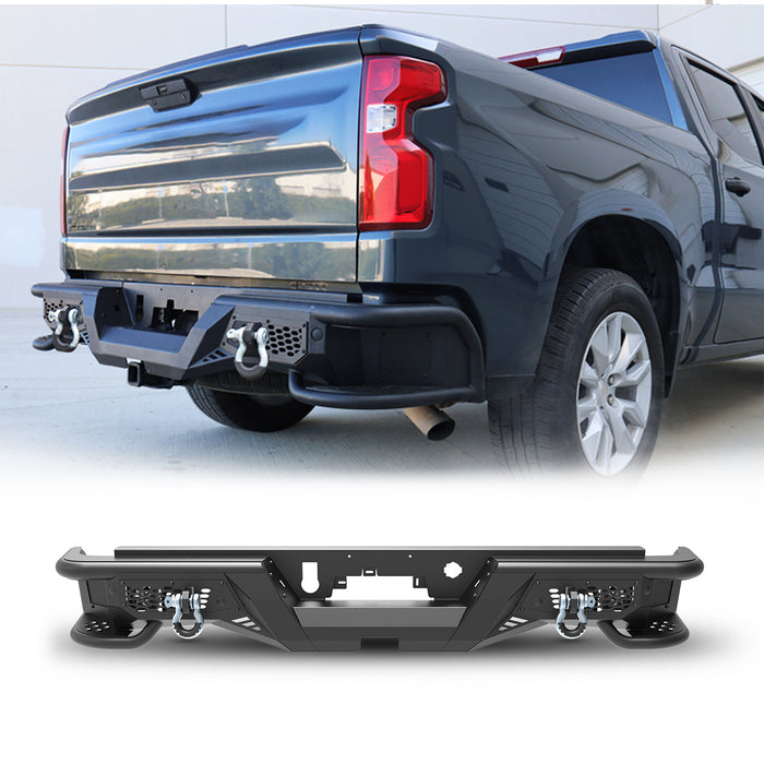 WOLFSTORM Rear Bumper for 2019-2026 Chevrolet Silverado 1500 and GMC Sierra 1500
