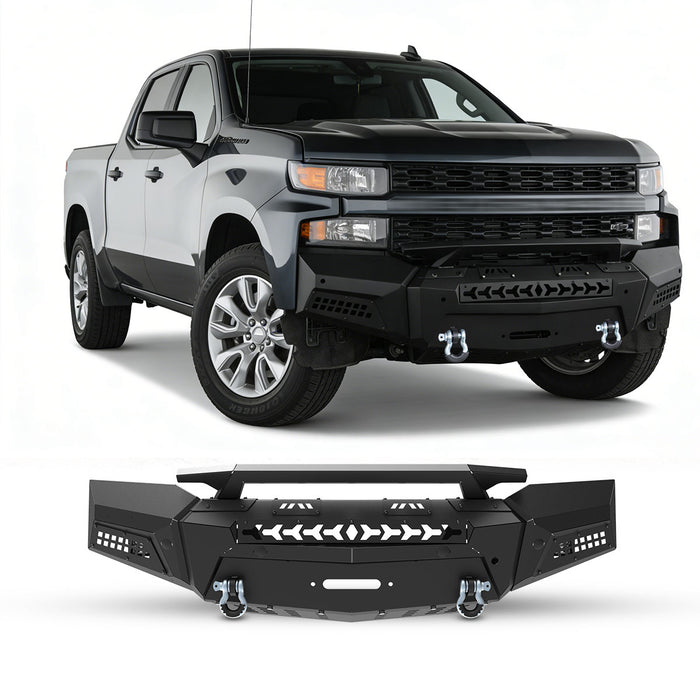 WOLFSTORM Front Bumper for 2019-2021 Chevy Silverado 1500 & 2022 Chevrolet Silverado 1500 LTD ModelPickup Truck