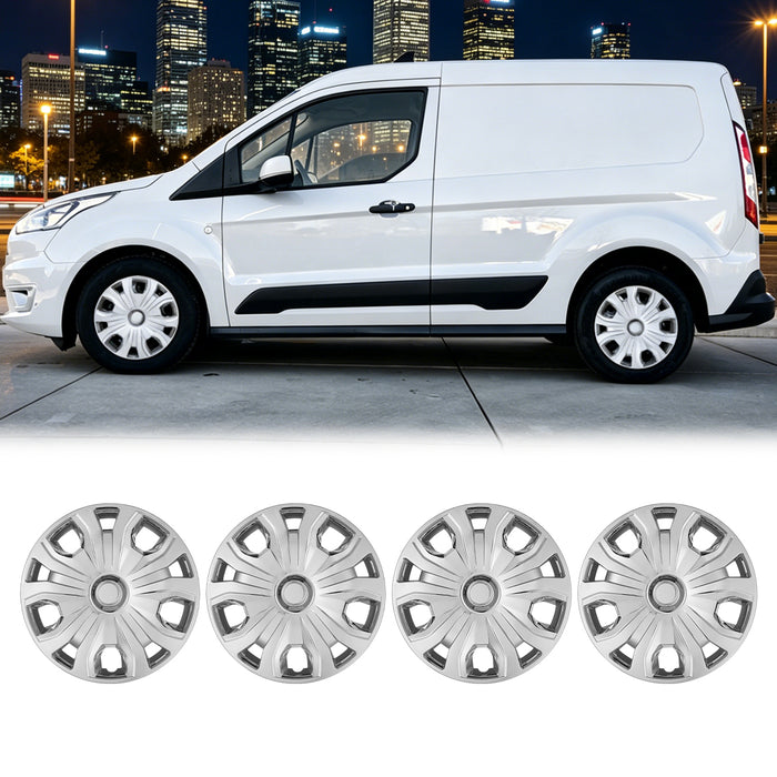 WOLFSTORM 4-Pack 16 Inch Wheel Rim Cover Hubcaps for 2014-2023 Ford Transit Connect