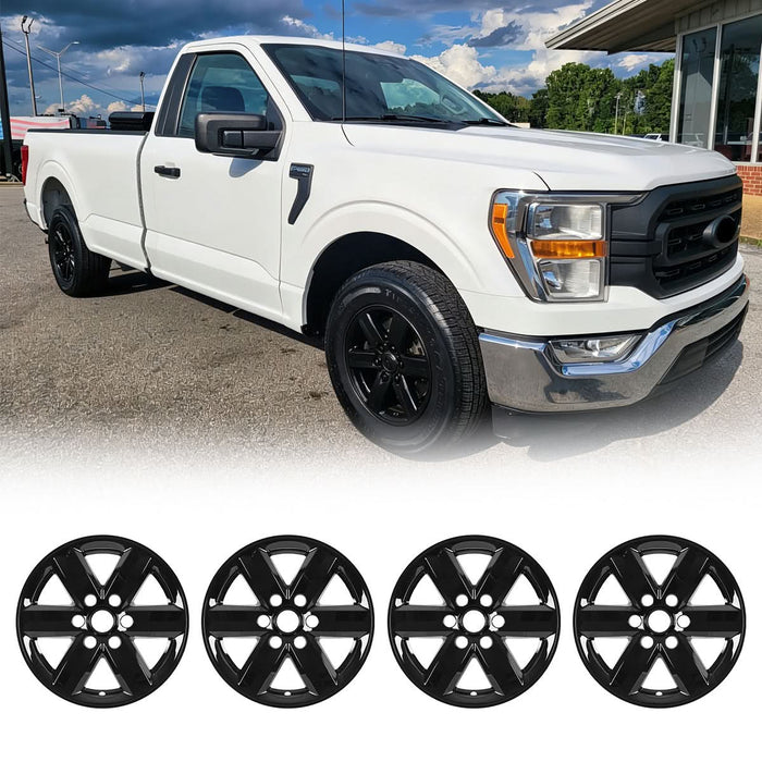 WOLFSTORM 4-Pack 17 Inch Wheel Rim Cover Hubcaps for 2021-2025 FORD F-150