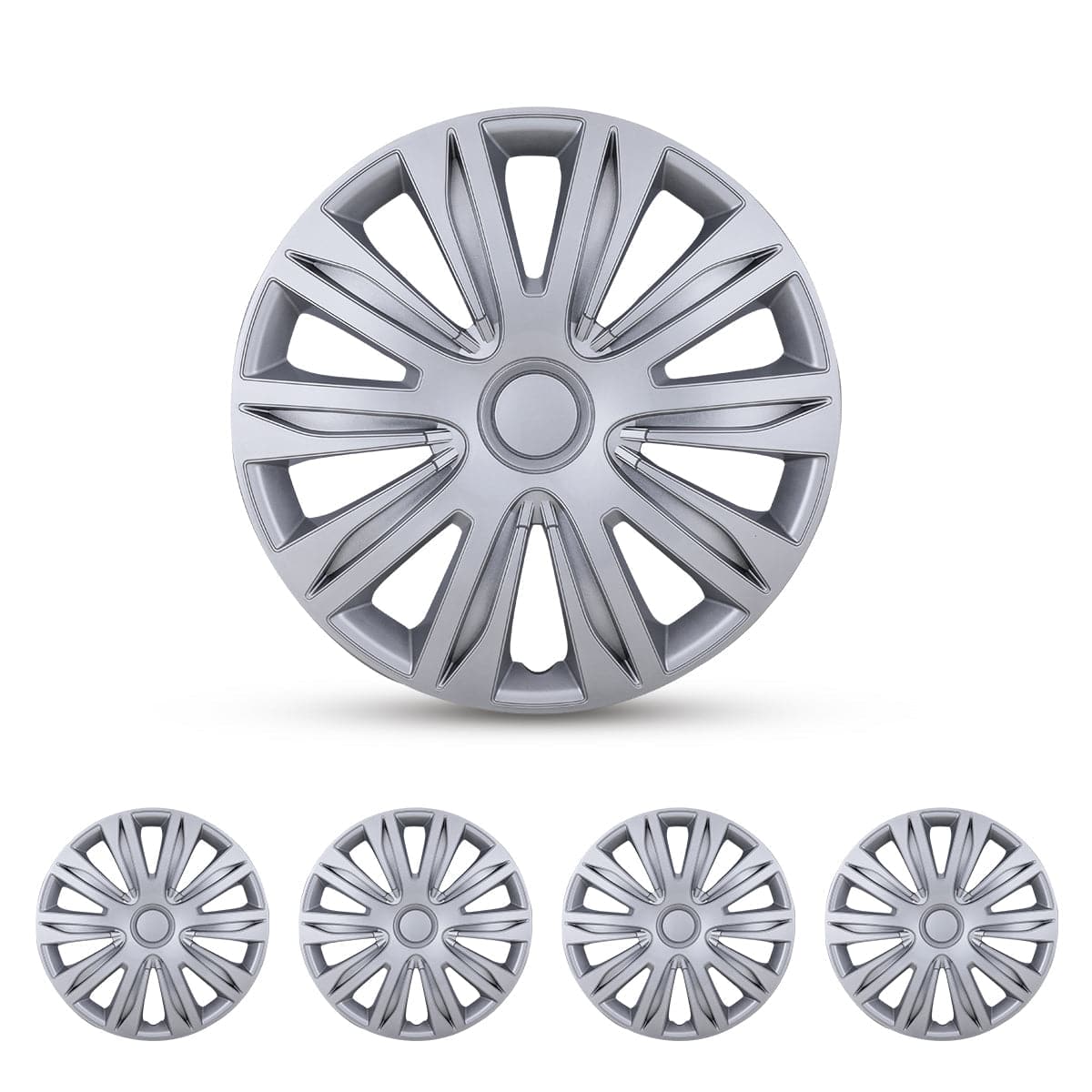 WOLFSTORM 16 inch Universal Hubcaps Wheel Cover for Chevy Dodge Ford H