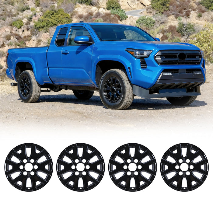 WOLFSTORM 4-Pack 17 Inch Wheel Rim Cover Hubcaps for 2024-2026 Toyota Tacoma