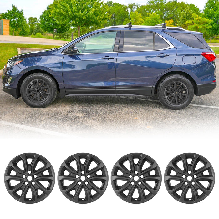 WOLFSTORM 4-Pack 17 Inch Wheel Rim Cover Hubcaps for 2018-2021 Chevrolet Equinox