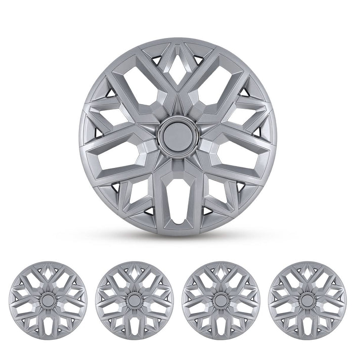 WOLFSTORM 4-Pack 17 Inch Universal Hubcaps for Steel Wheel Rims Cover