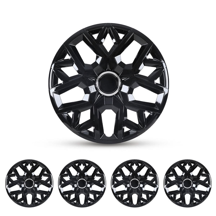 WOLFSTORM 4-Pack 17 Inch Universal Hubcaps for Steel Wheel Rims Cover