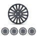 WOLFSTORM 16" Universal Hubcaps Wheel Cover- Style #5019 - WOLFSTORM