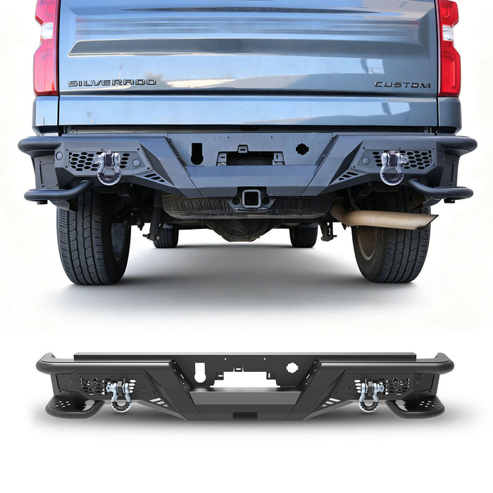 WOLFSTORM Rear Bumper for 2019-2026 Chevrolet Silverado 1500 and GMC Sierra 1500