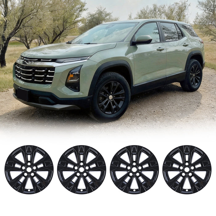 WOLFSTORM 4-Pack 17 Inch Wheel Rim Cover Hubcaps for 2025-2026 CHEVROLET EQUINOX LT Model