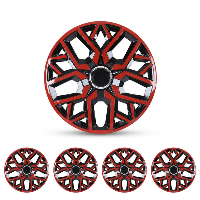 WOLFSTORM 4-Pack 17 Inch Universal Hubcaps for Steel Wheel Rims Cover