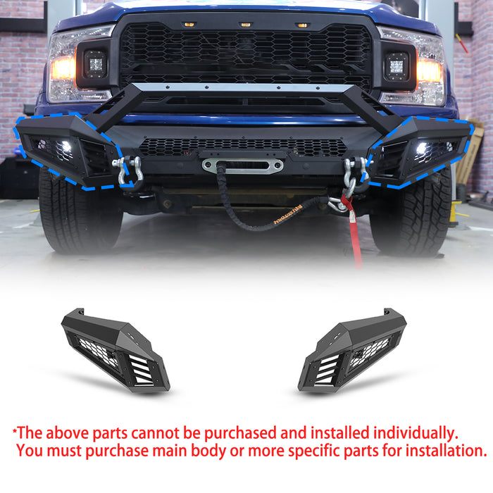 WOLFSTORM Offroad Front Bumper For Ford F-150 2018 2019 2020 Pickup Trucks (Excluding Raptor)