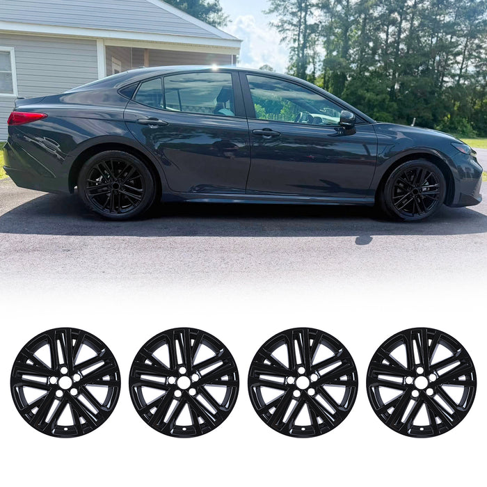WOLFSTORM 4-Pack 18 Inch Wheel Rim Cover Hubcaps for 2025-2026 TOYOTA CAMRY HYBRID SE / XLE Model