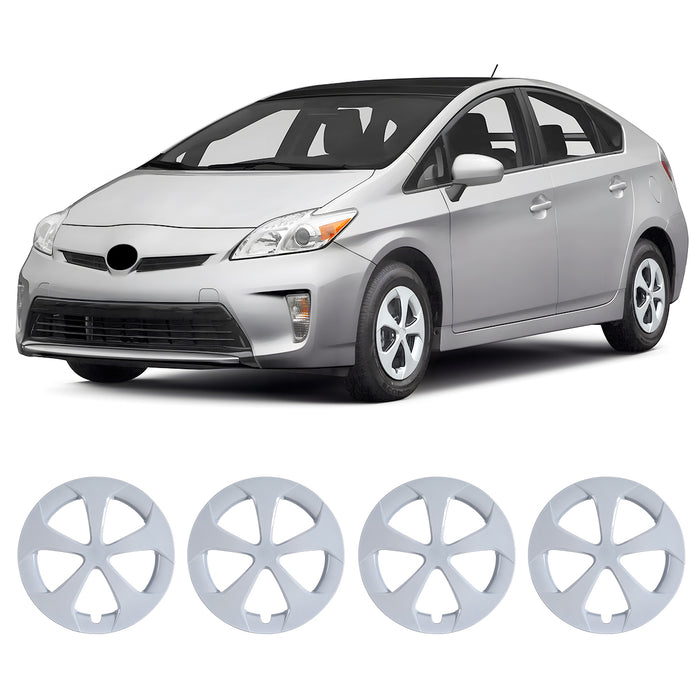 WOLFSTORM 15 Inch Hubcaps Wheel Cover Fit for 2010-2015 TOYOTA PRIUS