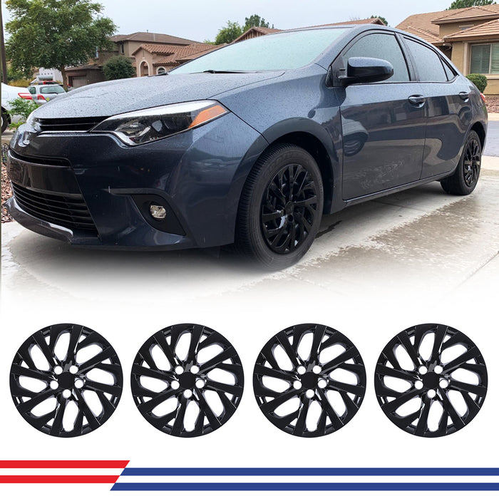WOLFSTORM 16 Inch Hubcaps Wheel Cover Fit for 2017-2019 TOYOTA COROLLA