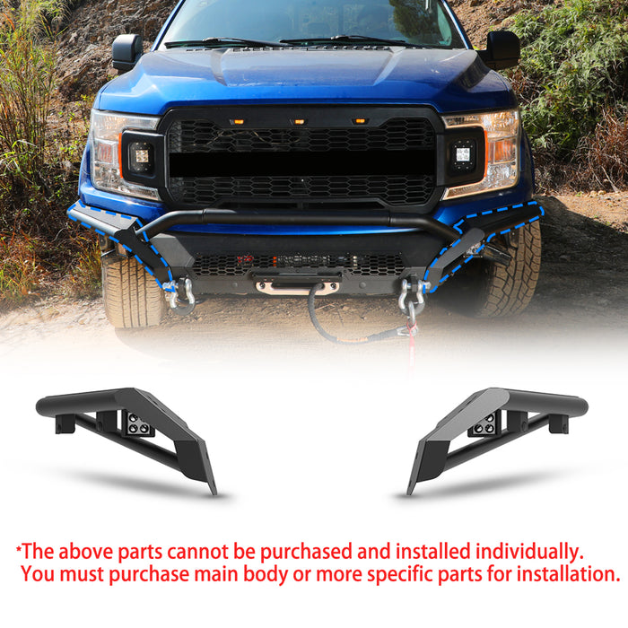 WOLFSTORM Front Bumper For Ford 2018 2019 2020 F-150 Pickup Trucks (Excluding Raptor)