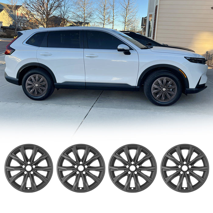 WOLFSTORM 4-Pack 18 Inch Wheel Rim Cover Hubcaps for 2023-2025 HONDA CR-V EX / EX-L model