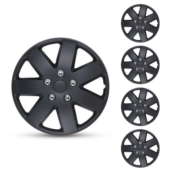 WOLFSTORM 4-Pack 16 Inch Universal Hubcaps for Steel Wheel Rims Cover