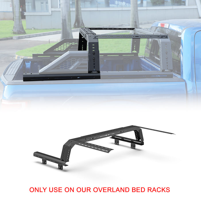 WOLFSTORM Roll Bar Universal Fit for Full-size Pickup Trucks, Modular, Adjustable Overland Bed Rack