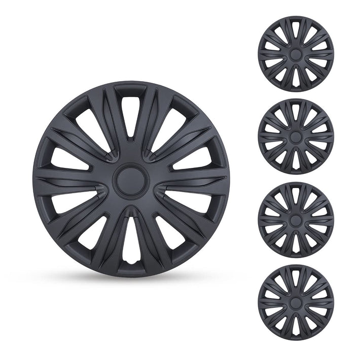 WOLFSTORM 4-Pack 14 Inch Universal Hubcaps for Steel Wheel Rims Cover