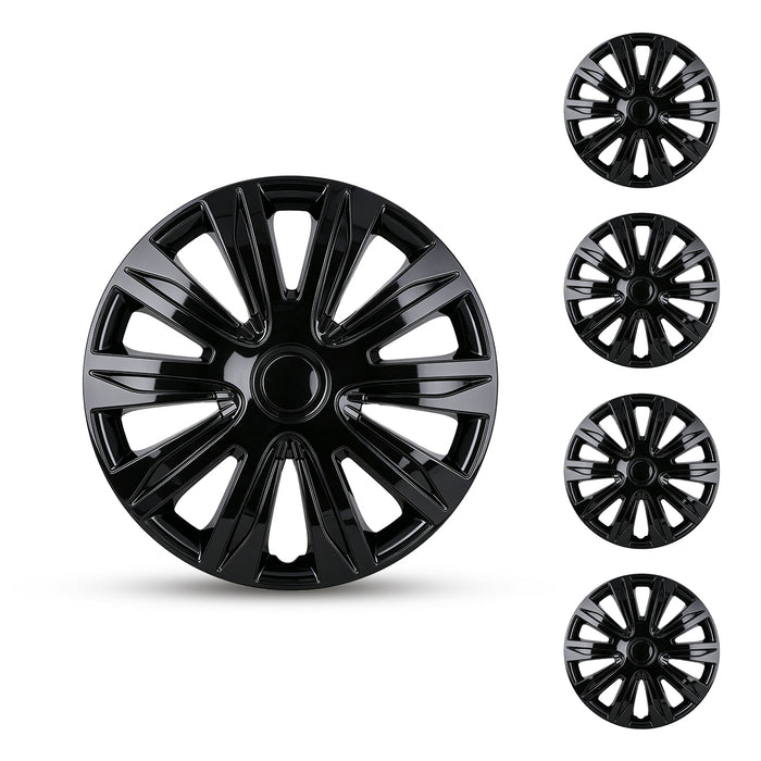 WOLFSTORM 15 inch Universal Hubcaps Wheel Cover for Chevy Buick Volkswagen Ford Honda Toyota