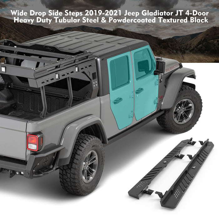 Marchepieds latéraux WOLFSTORM pour Jeep Gladiator JT 4 portes