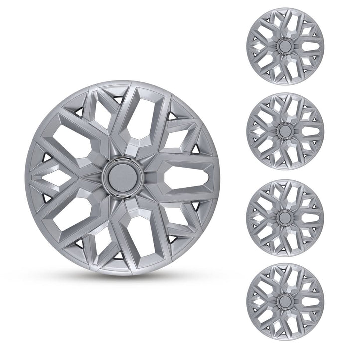 WOLFSTORM 4-Pack 17 Inch Universal Hubcaps for Steel Wheel Rims Cover