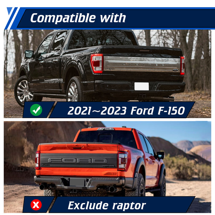 WOLFSTORM Rear Bumper Compatible with 2021-2023 Ford F-150 (Excluding Raptor)