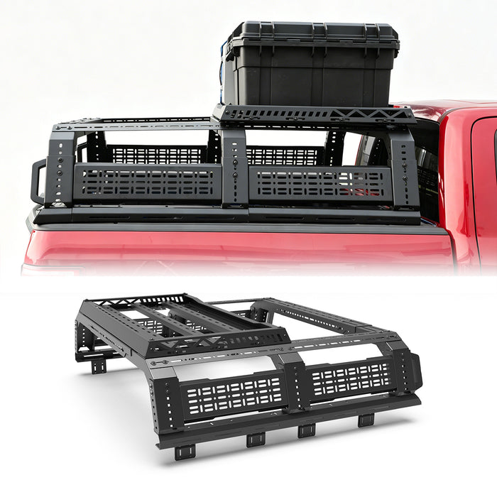 WOLFSTORM Roll Bar Universal Fit for Mid-size Pickup Trucks,Modular,Adjustable Overland Bed Rack,Roll bar