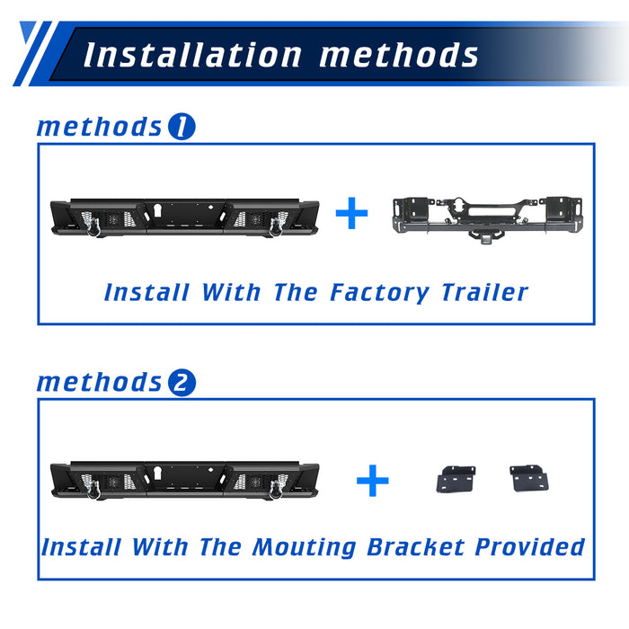 WOLFSTORM Rear Bumper for 2021-2023 Ford F-150 (Excluding Raptor)