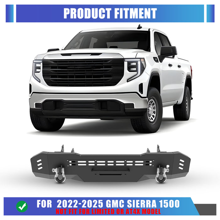 WOLFSTORM Front Bumper for 2022-2025 GMC sierra 1500