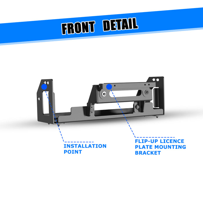 WOLFSTORM Front Bumper for 2022-2025 GMC sierra 1500