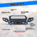WOLFSTORM Front Bumper Combo for 2017-2022 Ford F-250 F-350 Super Duty - WOLFSTORM