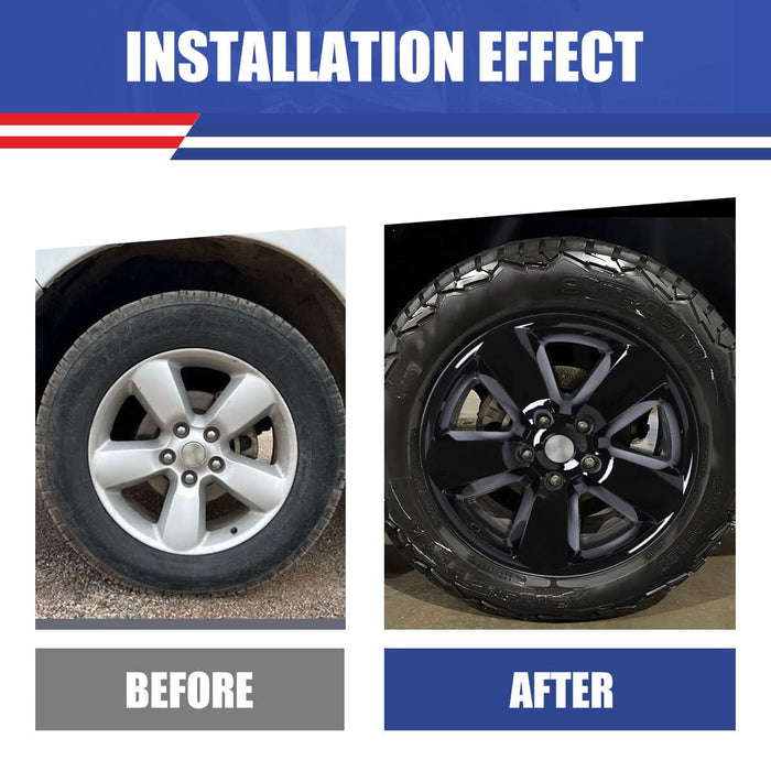 WOLFSTORM 4-Pack 20 Inch Wheel Rim Cover Hubcaps for 2013-2023 DODGE RAM 1500