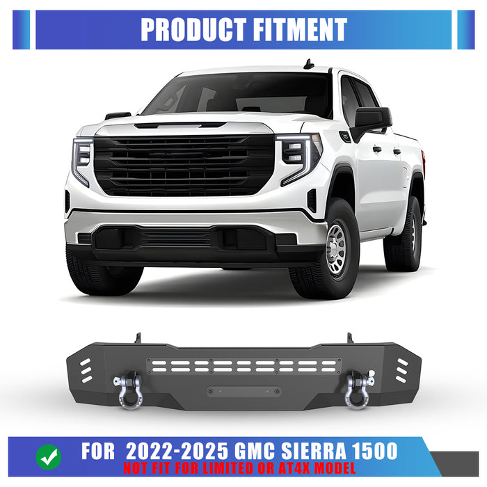 WOLFSTORM Front Bumper for 2022-2025 GMC sierra 1500