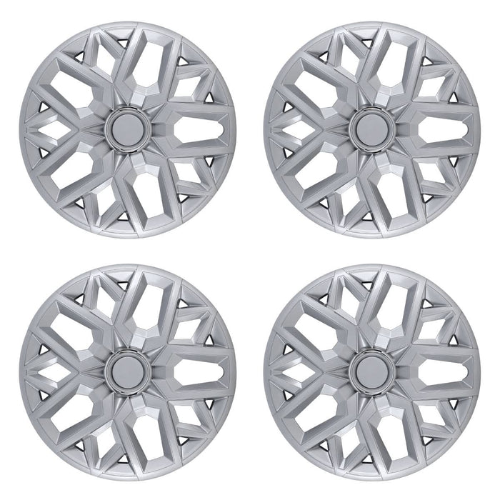 WOLFSTORM 4-Pack 17 Inch Universal Hubcaps for Steel Wheel Rims Cover