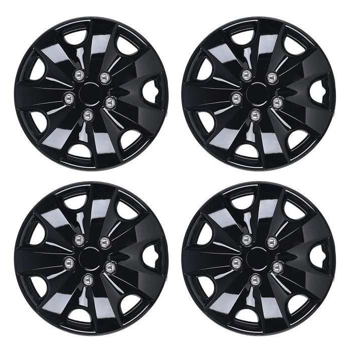 WOLFSTORM 4-Pack 16 Inch Universal Hubcaps for Steel Wheel Rims Cover