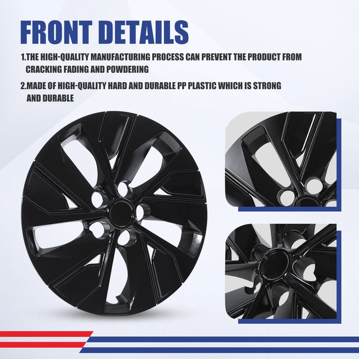 WOLFSTORM 4-Pack 16 Inch Universal Wheel Rim Cover Hubcaps