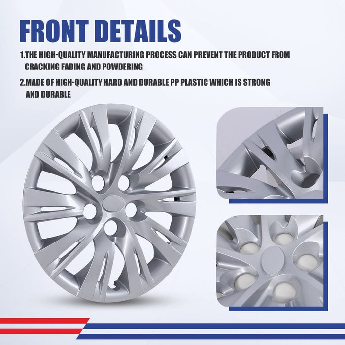 WOLFSTORM 4-Pack 16 Inch Wheel Rim Cover Hubcaps for 2012-2014 TOYOTA CAMRY