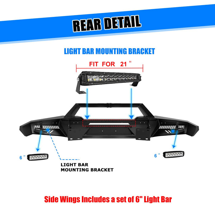 WOLFSTORM Front Bumper for Toyota Tundra 2022-2026
