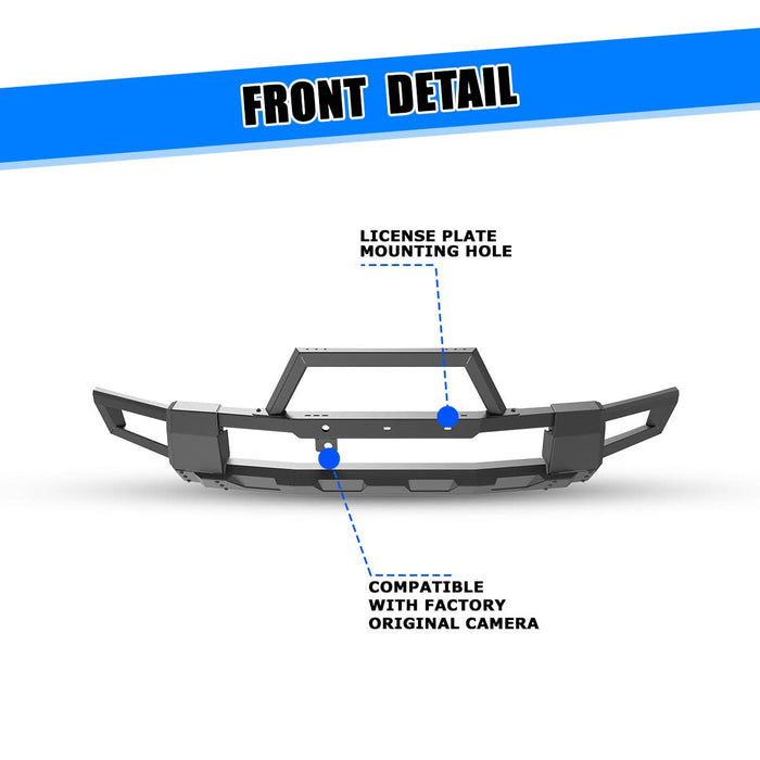 Wolfstorm Front Bumper Assembly Fits for 2024-2025 Tesla Cybertruck
