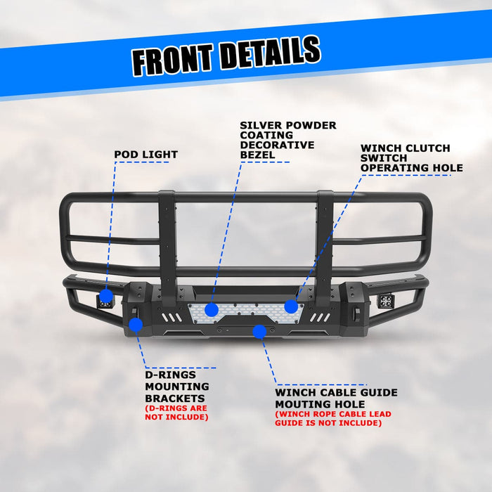 WOLFSTORM Offroad Front Bumper For Ford F-150 2015-2017(Excluding Raptor)