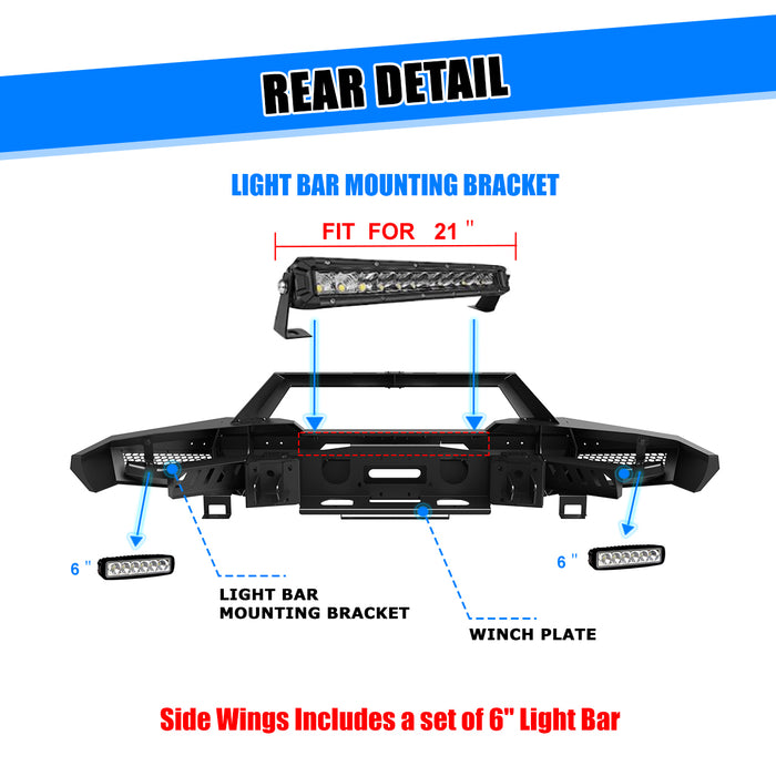 WOLFSTORM Front Bumper for Toyota Tundra 2022-2026