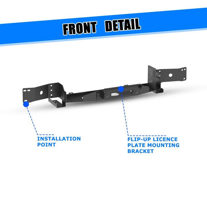 WOLFSTORM Front Hidden Winch Plate for 2007-2013 Toyota Tundra