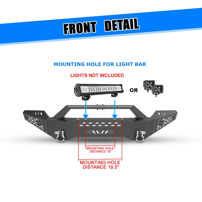 WOLFSTORM Front Bumper for 2011-2016 Ford F-250/F-350