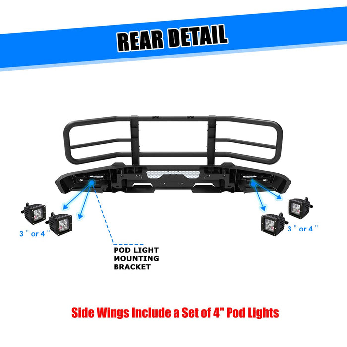 WOLFSTORM Offroad Front Bumper For Ford F-150 2015-2017(Excluding Raptor)