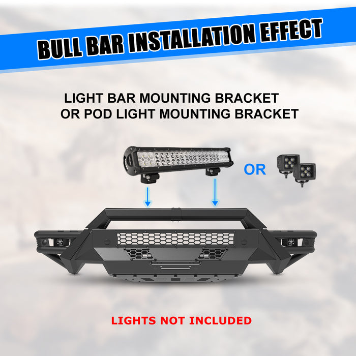 WOLFSTORM Modular Front Bumper for 2019-2024 Ram 1500 Model